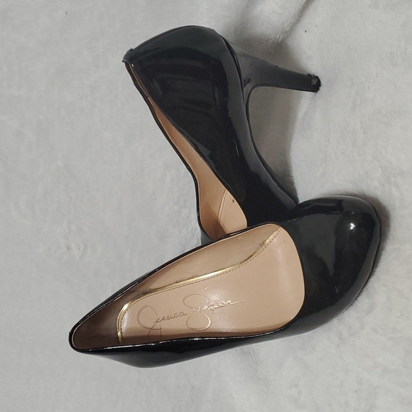 JESSICA SIMPSON Pump heel shoes 6.5 M black(Ss36) - Picture 1 of 13